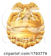 Police Military Eagle Badge Shield Sheriff Crest by AtStockIllustration