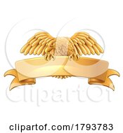 Eagle Scroll Symbol Crest Banner Parchment Design