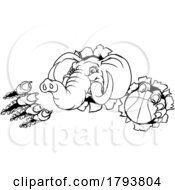Elephant Basketball Ball Sports Animal Mascot