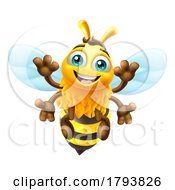 Honey Bumble Bee Cartoon Bumblebee Cute Mascot by AtStockIllustration