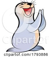 Cartoon Clapping Sea Lion