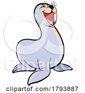 Cartoon Laughing Sea Lion