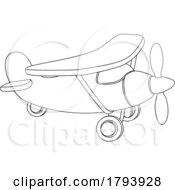 Poster, Art Print Of Aeroplane Cartoon Coloring Book Plane Airplane