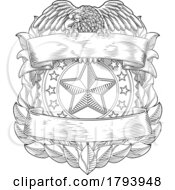 Poster, Art Print Of Police Military Eagle Badge Shield Sheriff Crest