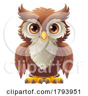 Poster, Art Print Of Owl Wise Old Bird Cartoon
