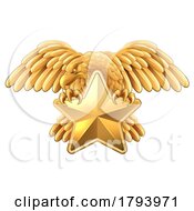 Eagle Star Symbol Crest Banner Parchment Design