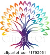 Poster, Art Print Of Rainbow Color Tree