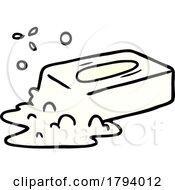 Poster, Art Print Of Cartoon Bar Of Soap