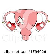 Beat Up Uterus Wearing Boxing Gloves by lineartestpilot