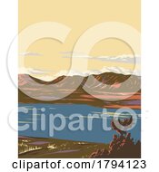 Poster, Art Print Of Lake Tekapo Along The Mackenzie Basin In South Island New Zealand Wpa Art Deco Poster