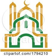 Poster, Art Print Of Mosque And Moon Muslim Islam Design