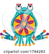 Colorful Mexican Themed Frog by Vector Tradition SM