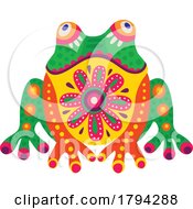 Colorful Mexican Themed Frog