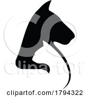 Silhouetted Dog And Cat Pet Clinic Animal Hospital Logo