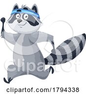 Poster, Art Print Of Running Raccoon