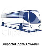 Blue Coach Or Passenger Bus by Vector Tradition SM