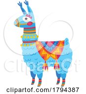 Colorful Mexican Themed Llama Or Alpaca