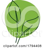 Green Leaf Icon Logo Design