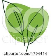 Poster, Art Print Of Green Leaf Icon Logo Design