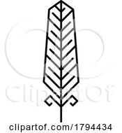 Poster, Art Print Of Black And White Feather Design