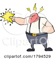 Poster, Art Print Of Cartoon Angry Man Pointing