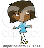 Cartoon Black Woman Or Girl by lineartestpilot