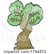 Poster, Art Print Of Cartoon Mature Tree
