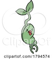 Poster, Art Print Of Cartoon Gagging Sprouting Seed
