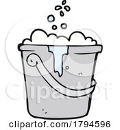 Cartoon Cleaning Bucket by lineartestpilot