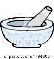 Cartoon Mortar And Pestle by lineartestpilot