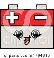 Poster, Art Print Of Cartoon Car Battery Mascot
