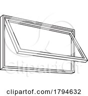 Poster, Art Print Of Black And White Awning Window