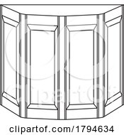 Poster, Art Print Of Black And White Bow Window