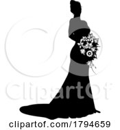 07/30/2023 - Bride Bridal Wedding Dress Silhouette Woman Design