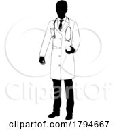 07/30/2023 - Doctor Man Medical Silhouette Healthcare Person
