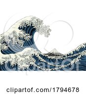 07/30/2023 - Japanese Great Wave Sea Japan Engraved Art Design