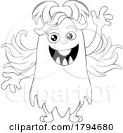 Poster, Art Print Of Monster Alien Cute Cartoon Funny Character Mascot