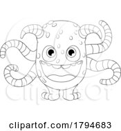Monster Alien Cute Cartoon Funny Character Mascot