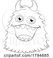 Poster, Art Print Of Monster Alien Cute Cartoon Funny Character Mascot