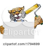 07/31/2023 - Wildcat Painter Decorator Paint Roller Mascot Man