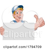 07/31/2023 - Handyman Mechanic Painter Plumber Cartoon Mascot