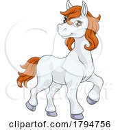 08/02/2023 - Horse Cartoon Cute Animal Character Illustration
