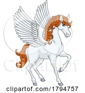 08/02/2023 - Pegasus Wings Horse Cartoon Animal Illustration