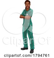 Poster, Art Print Of Black Woman Doctor Nurse Medical Professional