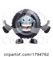 08/02/2023 - Tyre Cartoon Tire Car Mechanic Service Mascot