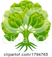 Poster, Art Print Of Green Tree And Roots