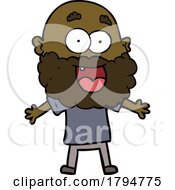 Poster, Art Print Of Clipart Cartoon Man With Open Arms