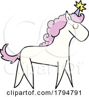 Clipart Cartoon Unicorn by lineartestpilot
