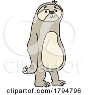 Poster, Art Print Of Clipart Cartoon Sloth