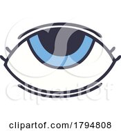 Poster, Art Print Of Clipart Cartoon Eye Looking Up